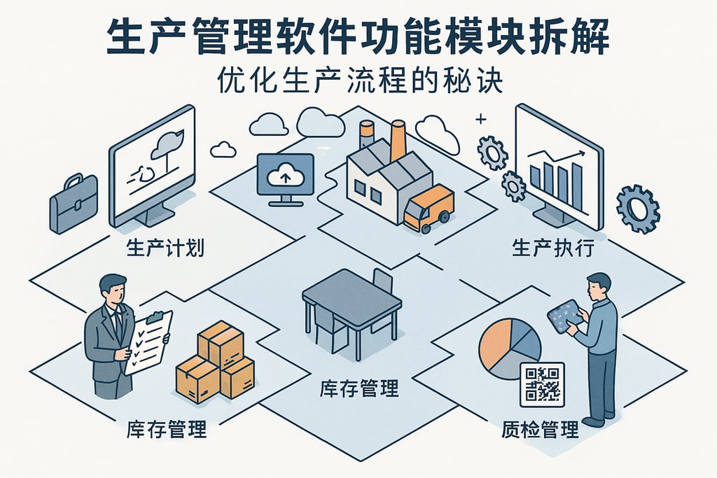 生产管理软件功能模块拆解：优化生产流程的秘诀
