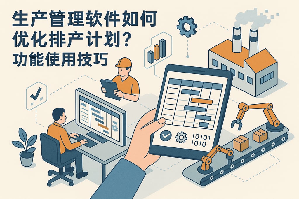 生产管理软件如何优化排产计划？功能使用技巧