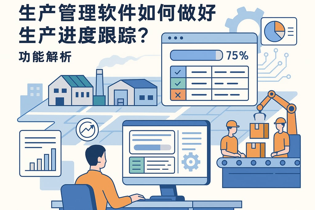 生产管理软件如何做好生产进度跟踪？功能解析
