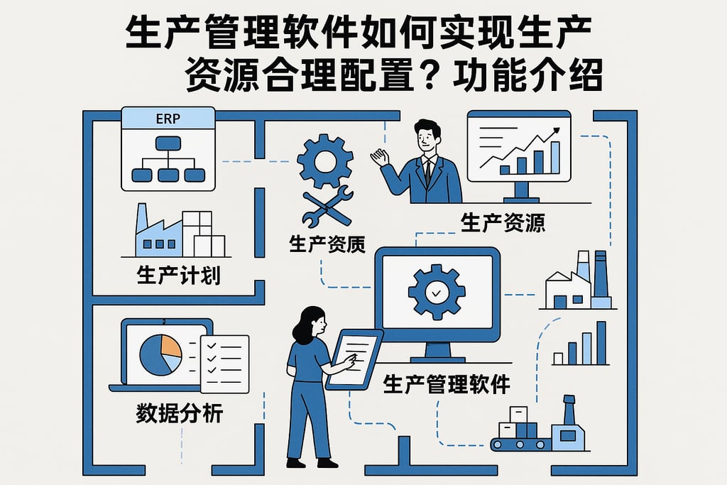 生产管理软件如何实现生产资源合理配置？功能介绍