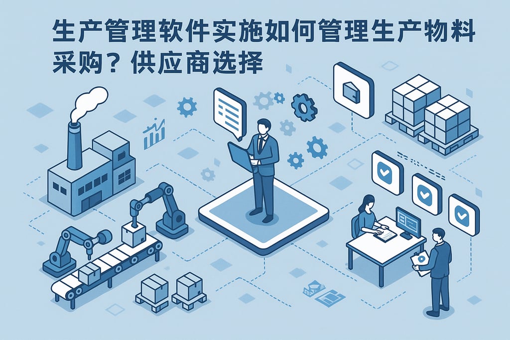 生产管理软件实施如何管理生产物料采购？供应商选择