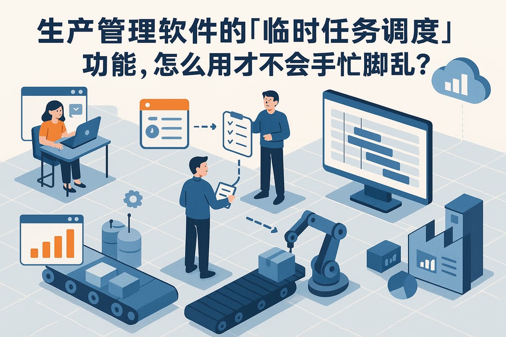 生产管理软件的「临时任务调度」功能，怎么用才不会手忙脚乱？
