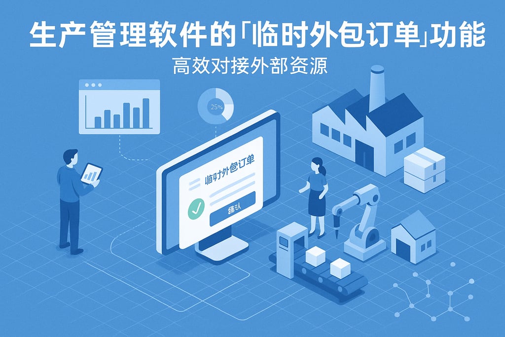 生产管理软件的「临时外包订单」功能，高效对接外部资源