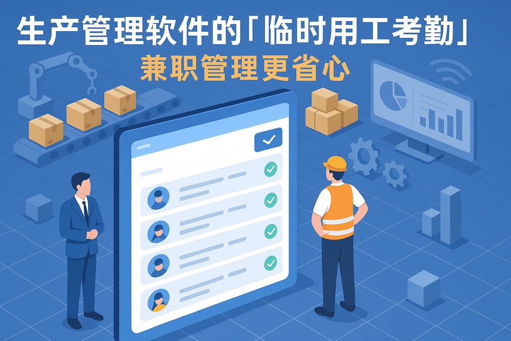 生产管理软件的「临时用工考勤」功能，兼职管理更省心