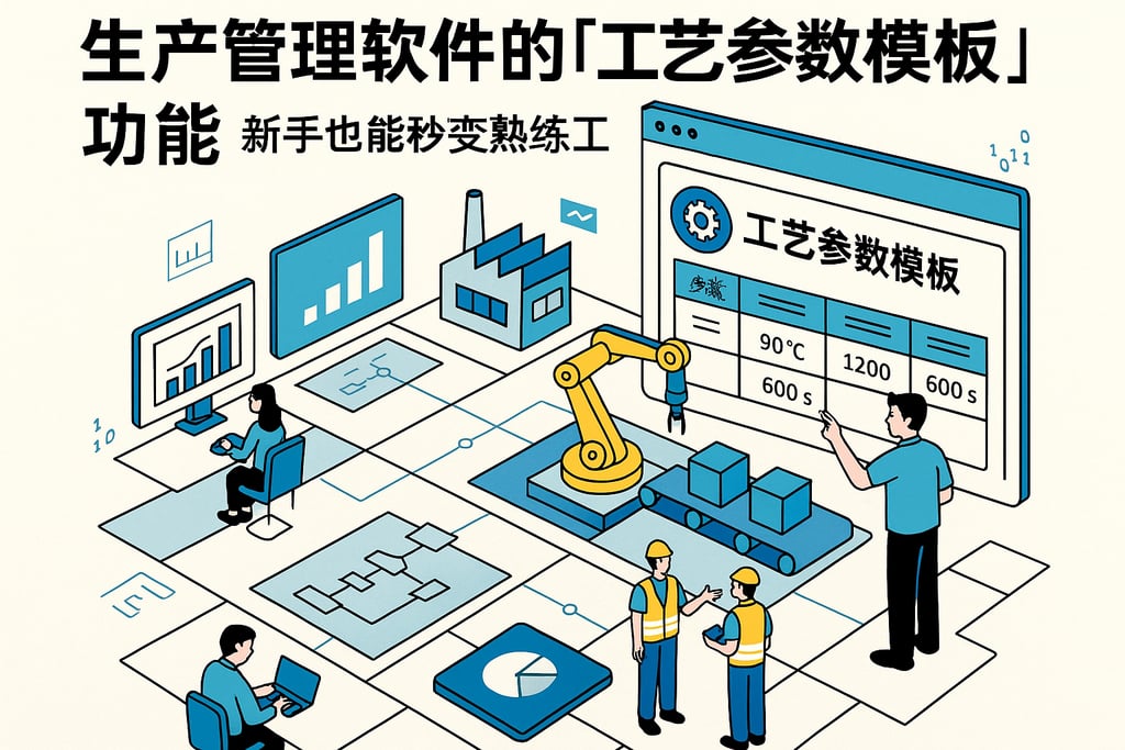 生产管理软件的「工艺参数模板」功能，新手也能秒变熟练工