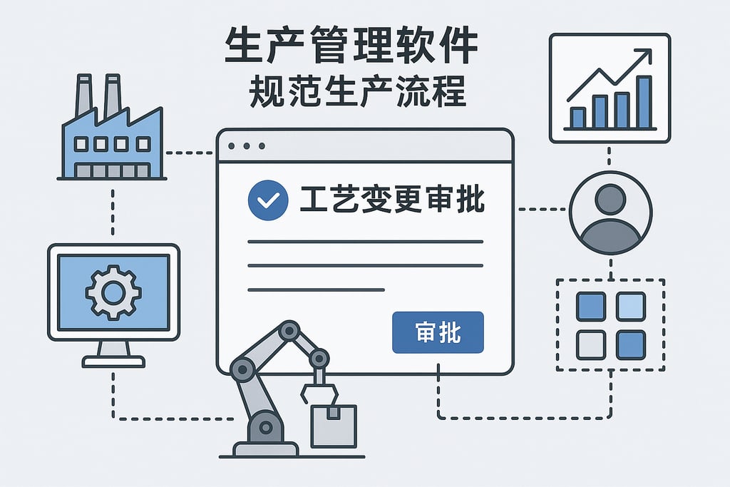 生产管理软件的「工艺变更审批」功能，规范生产流程
