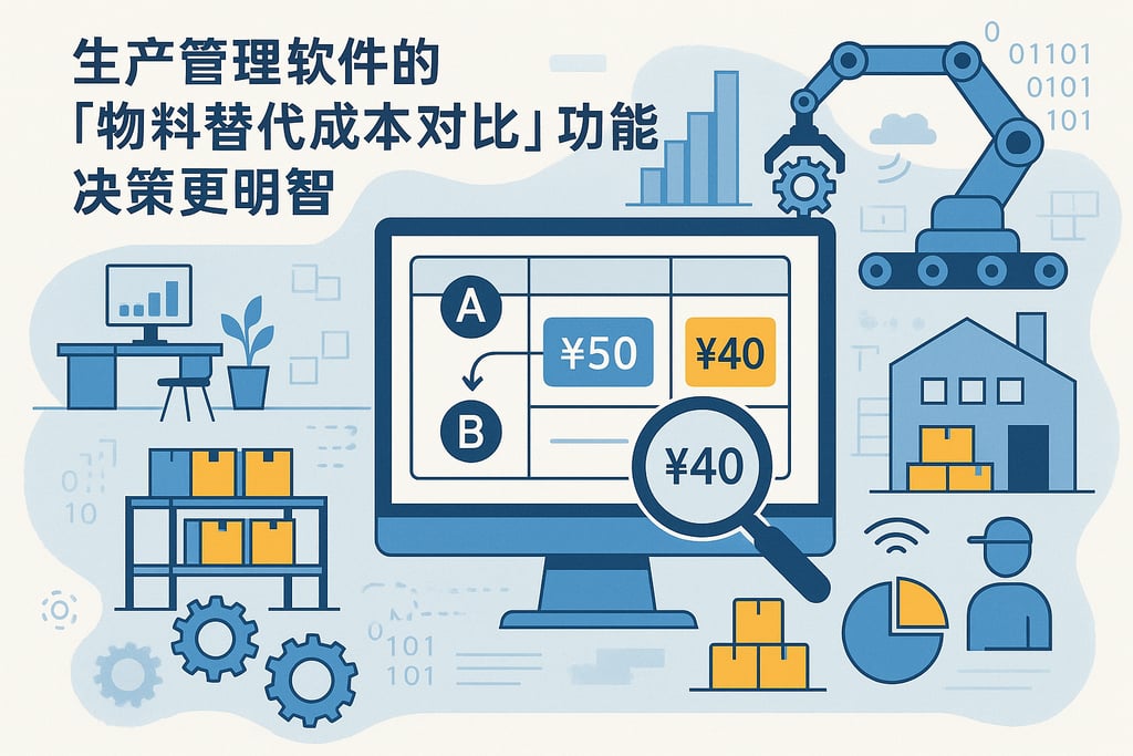 生产管理软件的「物料替代成本对比」功能，决策更明智