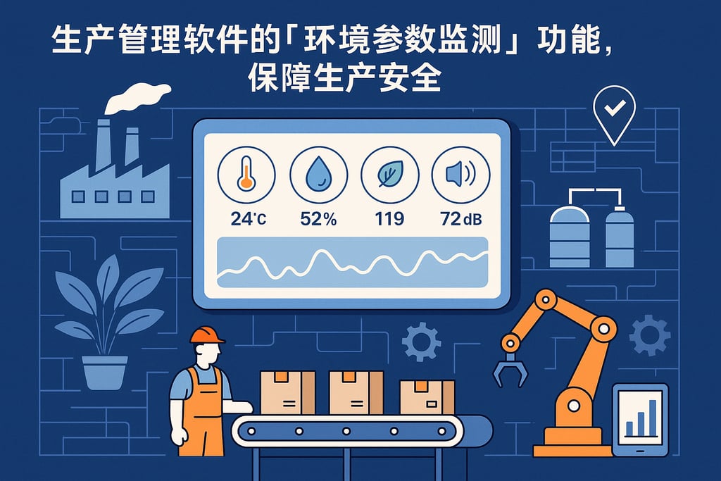 生产管理软件的「环境参数监测」功能，保障生产安全