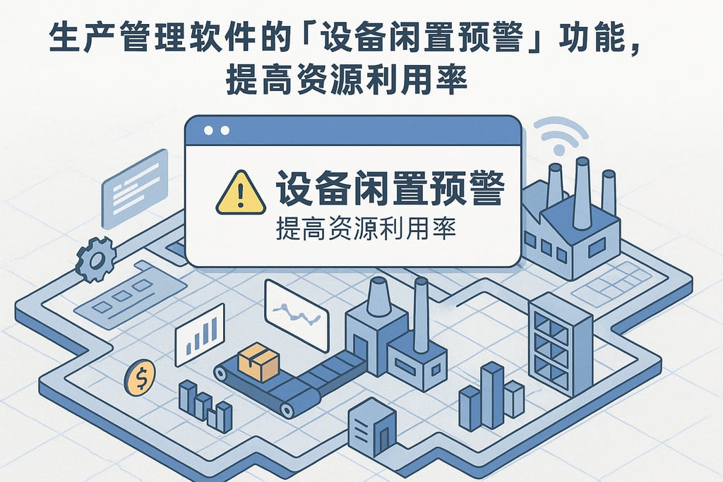 生产管理软件的「设备闲置预警」功能，提高资源利用率