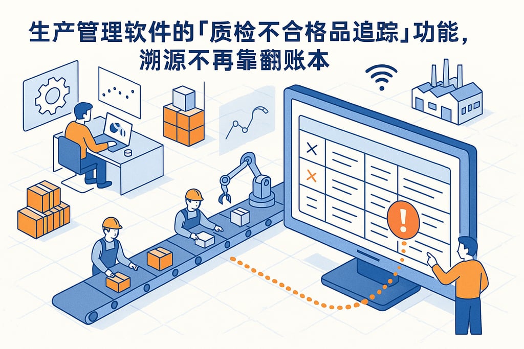 生产管理软件的「质检不合格品追踪」功能，溯源不再靠翻账本
