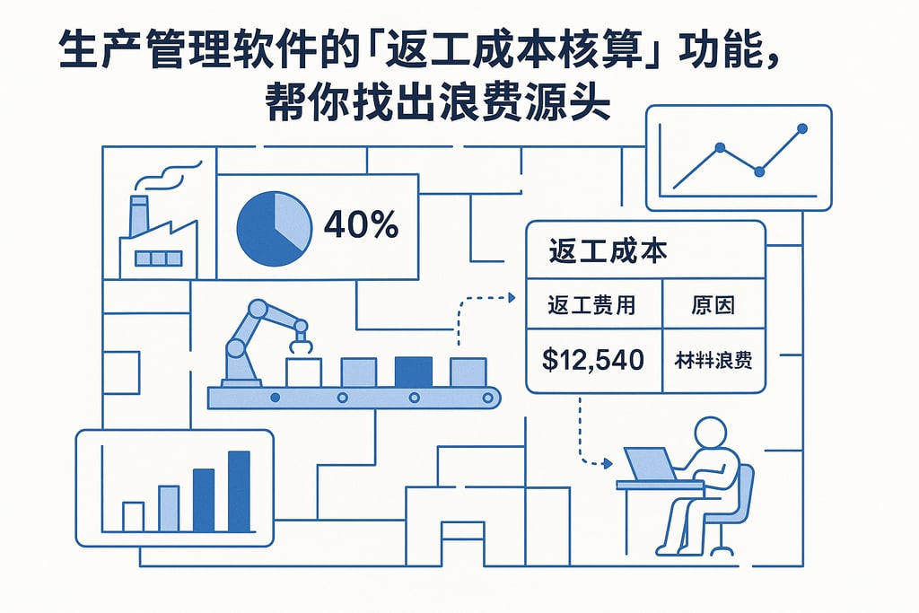 生产管理软件的「返工成本核算」功能，帮你找出浪费源头
