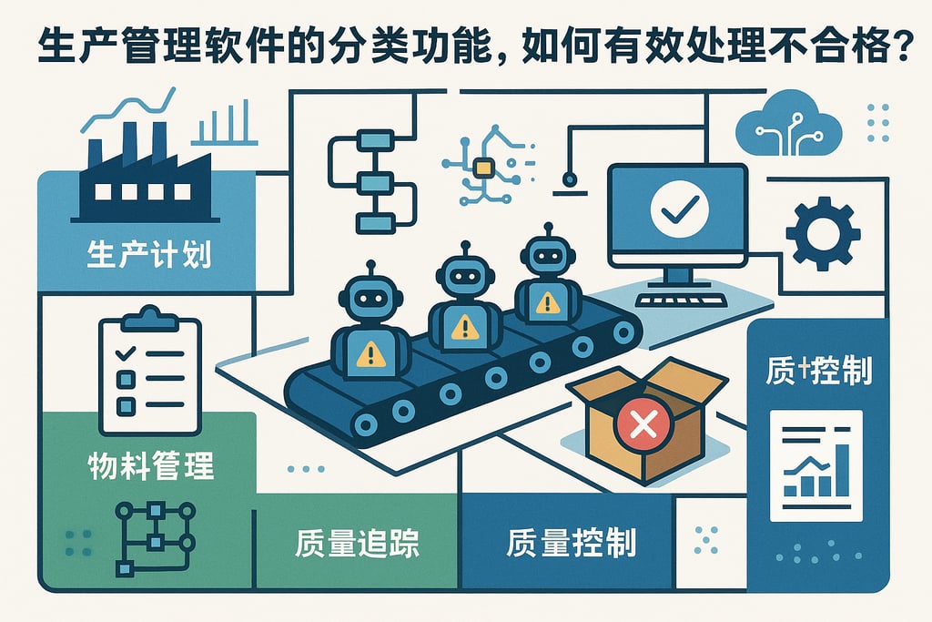 生产管理软件的分类功能，如何有效处理不合格品？