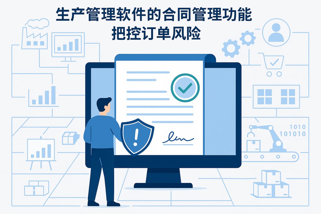 生产管理软件的合同管理功能，把控订单风险