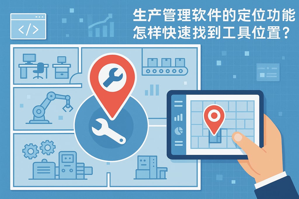 生产管理软件的定位功能，怎样快速找到工具位置？