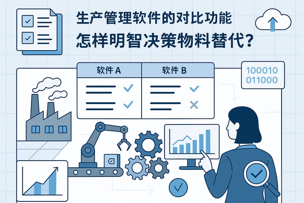 生产管理软件的对比功能，怎样明智决策物料替代？