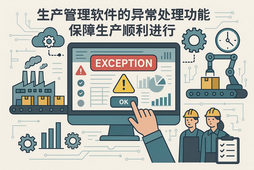 生产管理软件的异常处理功能，保障生产顺利进行
