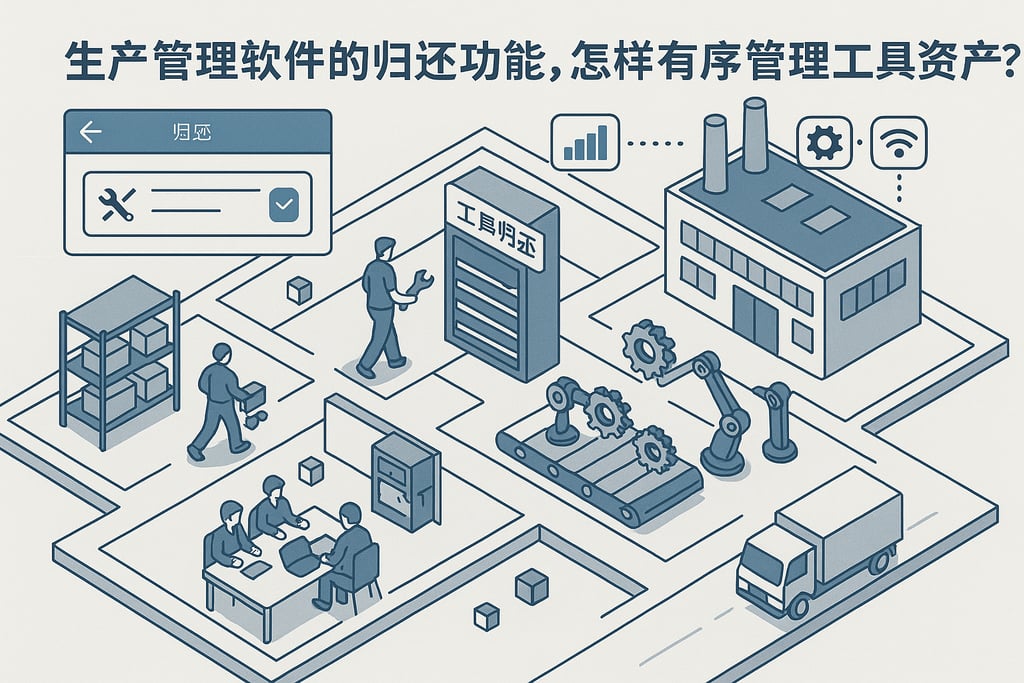 生产管理软件的归还功能，怎样有序管理工具资产？