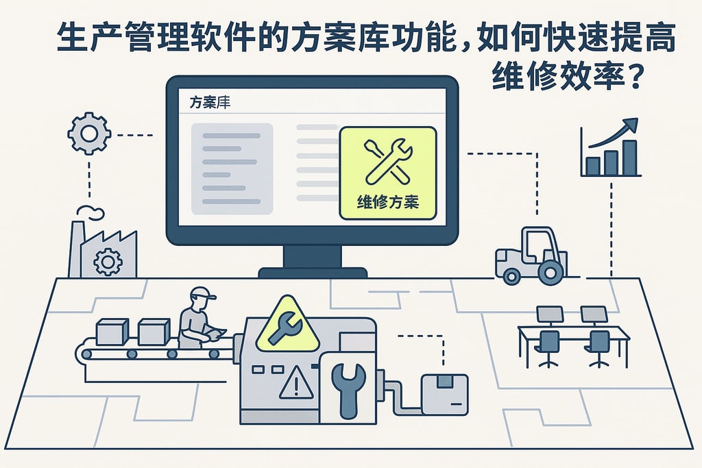 生产管理软件的方案库功能，如何快速提高维修效率？