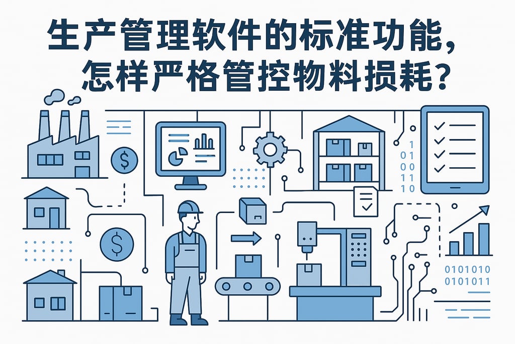 生产管理软件的标准功能，怎样严格管控物料损耗？