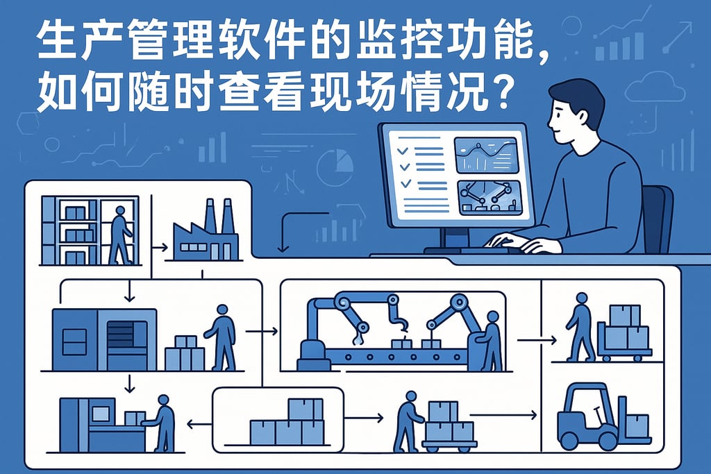 生产管理软件的监控功能，如何随时查看现场情况？