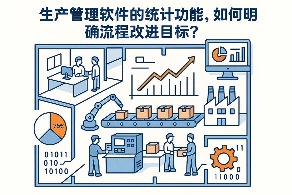 生产管理软件的统计功能，如何明确流程改进目标？