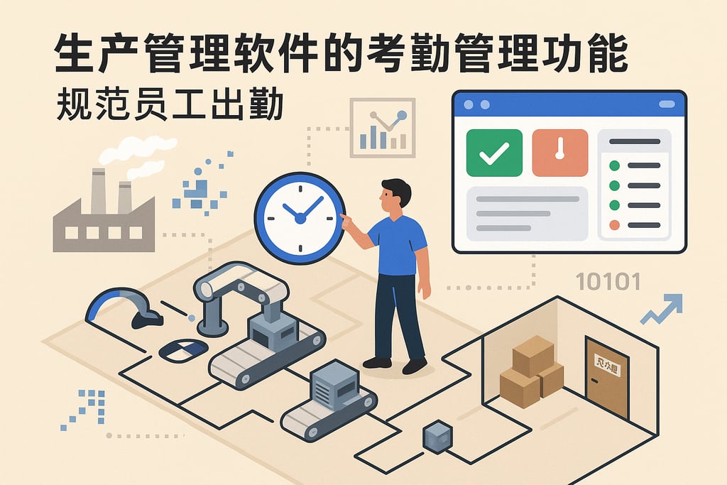 生产管理软件的考勤管理功能，规范员工出勤