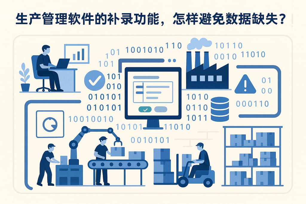 生产管理软件的补录功能，怎样避免数据缺失？