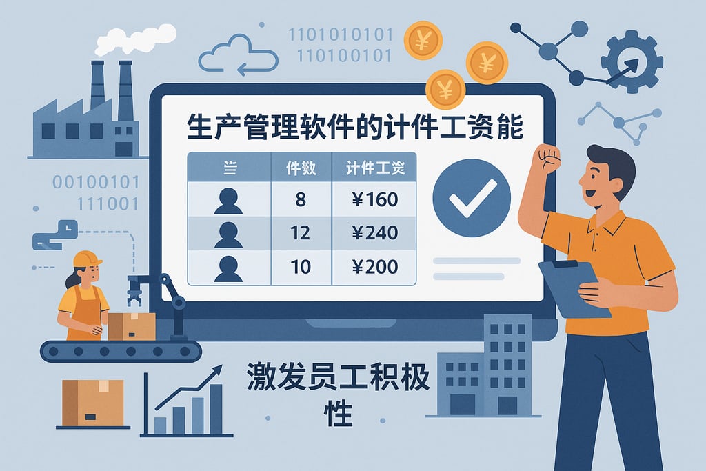 生产管理软件的计件工资功能，激发员工积极性
