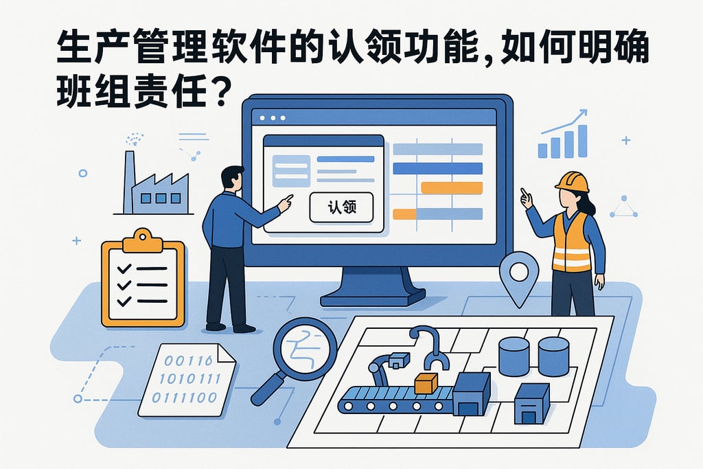 生产管理软件的认领功能，如何明确班组责任？
