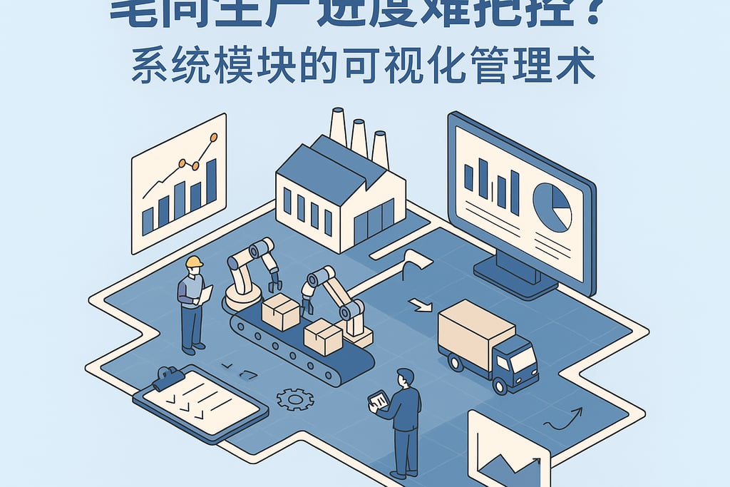 车间生产进度难把控？系统模块的可视化管理术