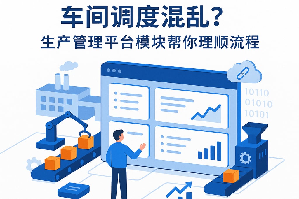 车间调度混乱？生产管理平台模块帮你理顺流程
