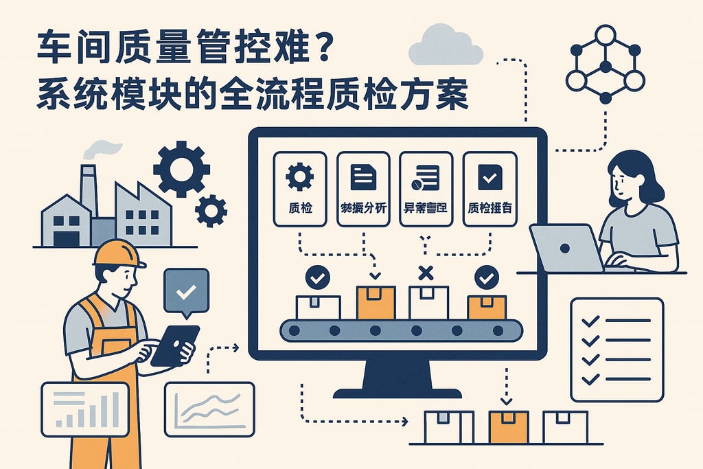 车间质量管控难？系统模块的全流程质检方案