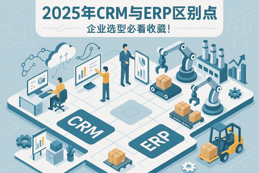 2025年CRM与ERP区别大盘点，企业选型必看收藏！