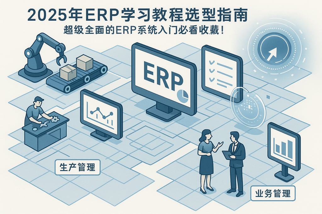 2025年ERP学习教程选型指南，超级全面的ERP系统入门必看收藏！