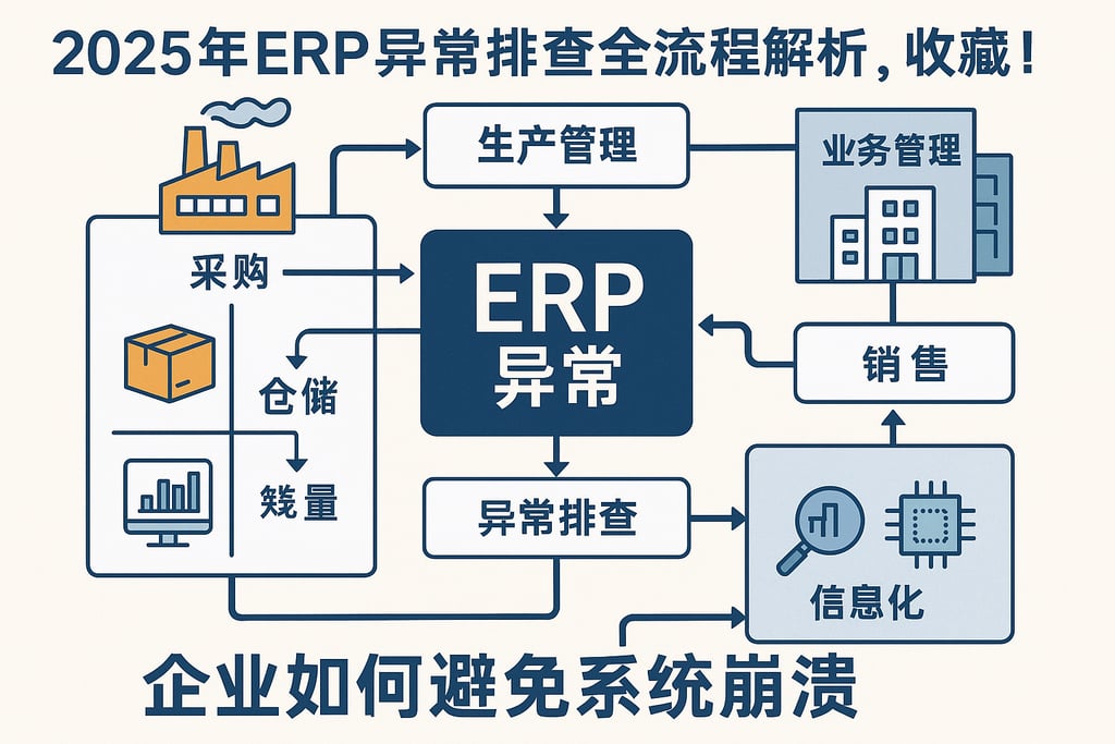 2025年ERP异常排查全流程解析，收藏！企业如何避免系统崩溃