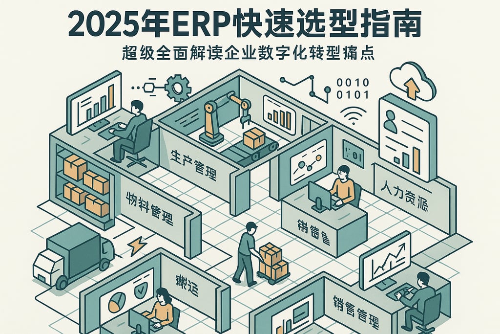 2025年ERP快捷选型指南，超级全面解读企业数字化转型痛点
