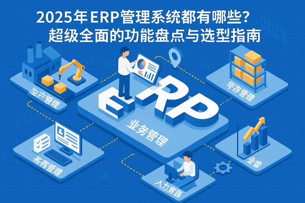 2025年ERP管理系统都有哪些？超级全面的功能盘点与选型指南