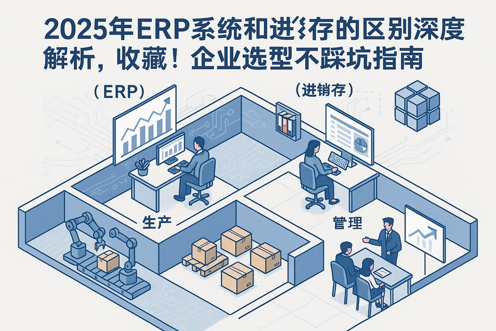 2025年ERP系统和进销存的区别深度解析，收藏！企业选型不踩坑指南