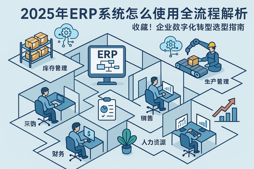 2025年ERP系统怎么使用全流程解析，收藏！企业数字化转型选型指南