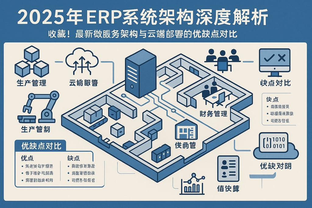2025年ERP系统架构深度解析，收藏！最新微服务架构与云端部署的优缺点对比