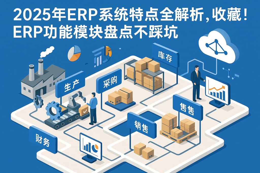 2025年ERP系统特点全解析，收藏！ERP功能模块盘点不踩坑