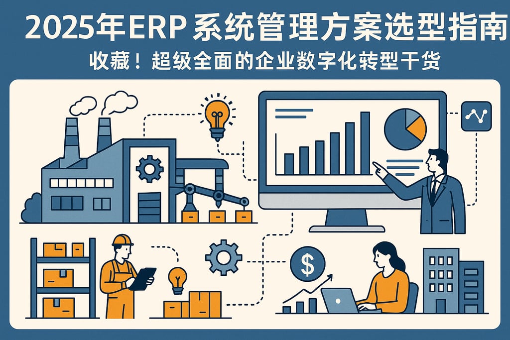 2025年ERP系统管理方案选型指南，收藏！超级全面的企业数字化转型干货