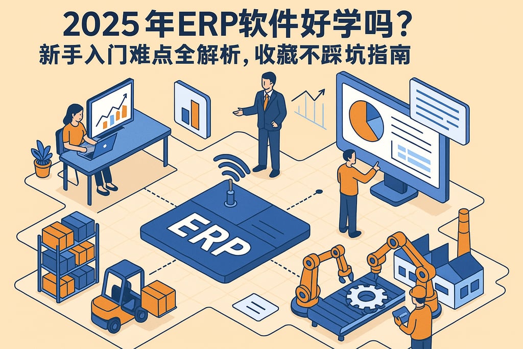 2025年ERP软件好学吗？新手入门难点全解析，收藏不踩坑指南