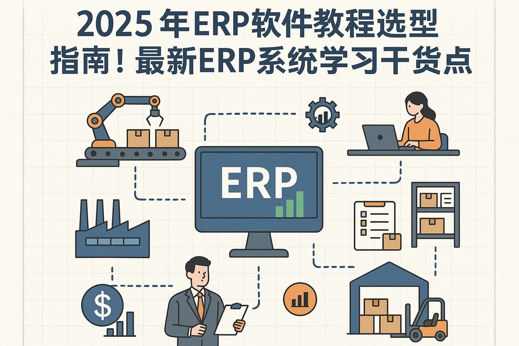 2025年ERP软件教程选型指南，收藏！最新ERP系统学习干货盘点