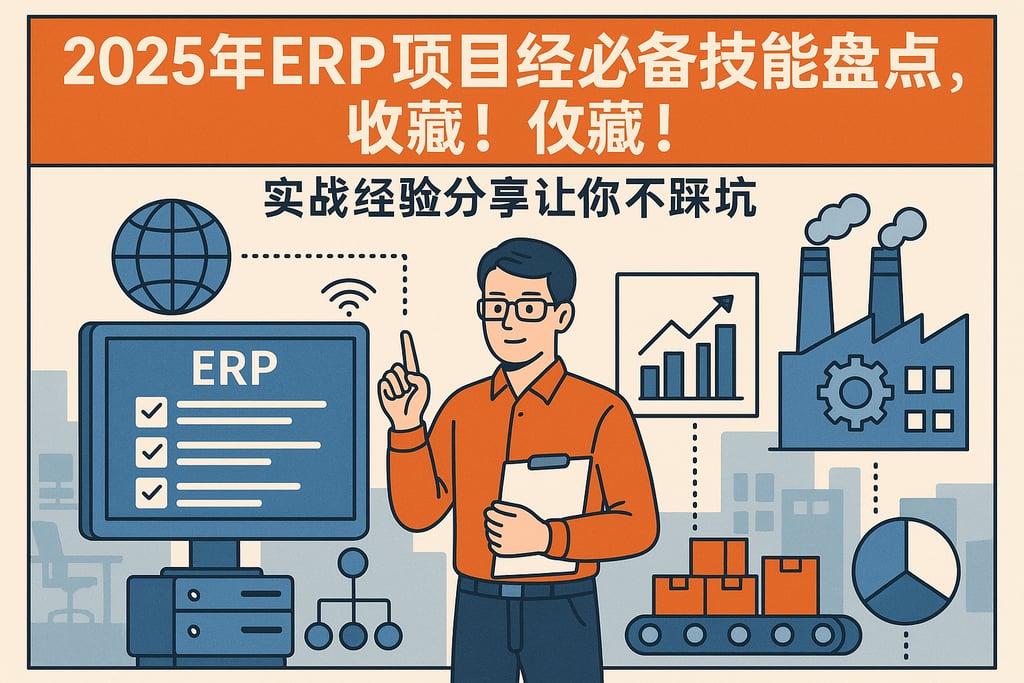 2025年ERP项目经理必备技能盘点，收藏！实战经验分享让你不踩坑