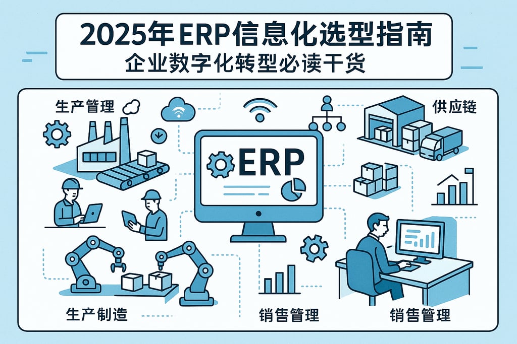 2025年erp信息化选型指南，企业数字化转型必读干货
