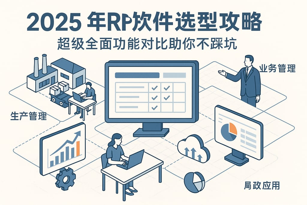 2025年erp办公软件选型攻略，超级全面功能对比助你不踩坑