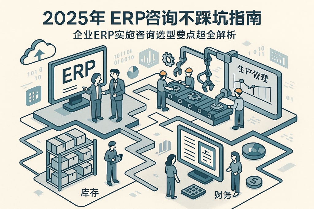 2025年erp咨询不踩坑指南，企业erp实施咨询选型要点超全解析