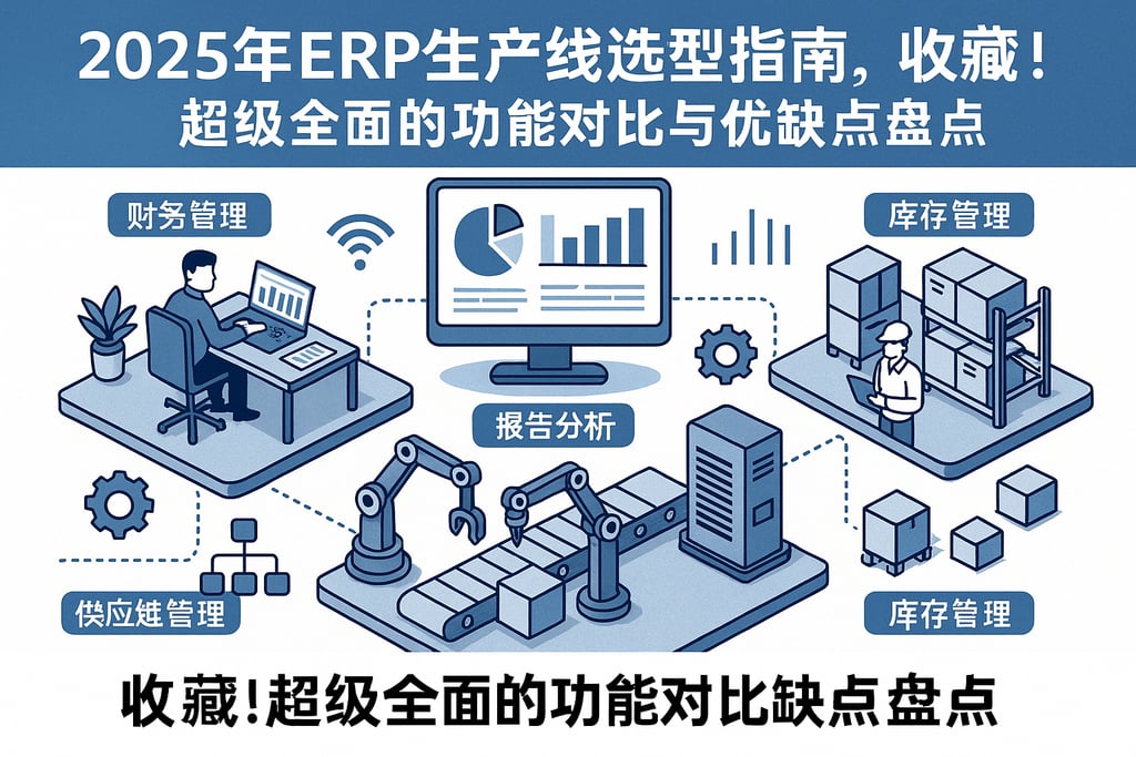 2025年erp生产线选型指南，收藏！超级全面的功能对比与优缺点盘点