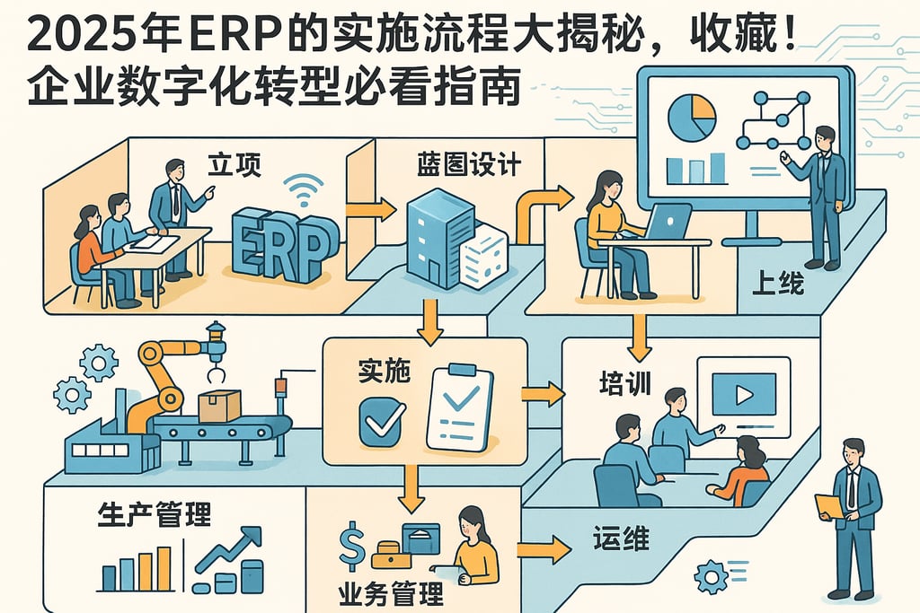 2025年erp的实施流程大揭秘，收藏！企业数字化转型必看指南